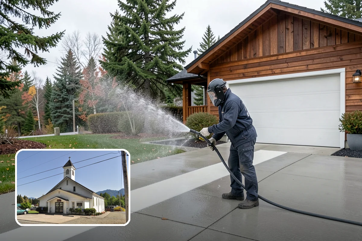 Biannual House Washing in Concrete, Skagit County, WA - Keeps shaded and tree-covered homes free of visible algae