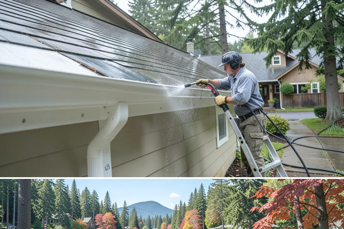 Biannual House Washing in Covington, King County, WA - Spring and fall pair naturally, catching the exterior after winter growth and again before the next rainy season.