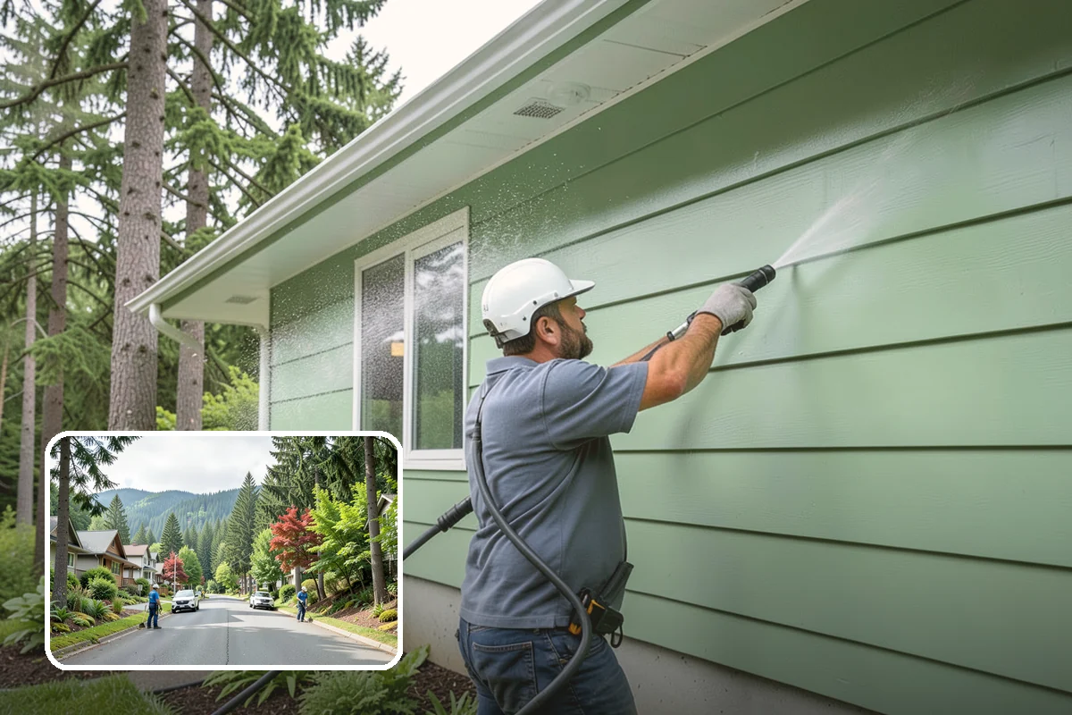 Biannual House Washing in Darrington, Snohomish County, WA - Keeps shaded and tree-covered homes free of visible algae