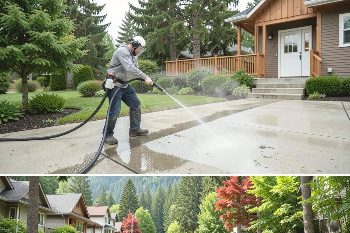 Biannual House Washing in Darrington, Snohomish County, WA - Spring and fall pair naturally, catching the exterior after winter growth and again before the next rainy season.