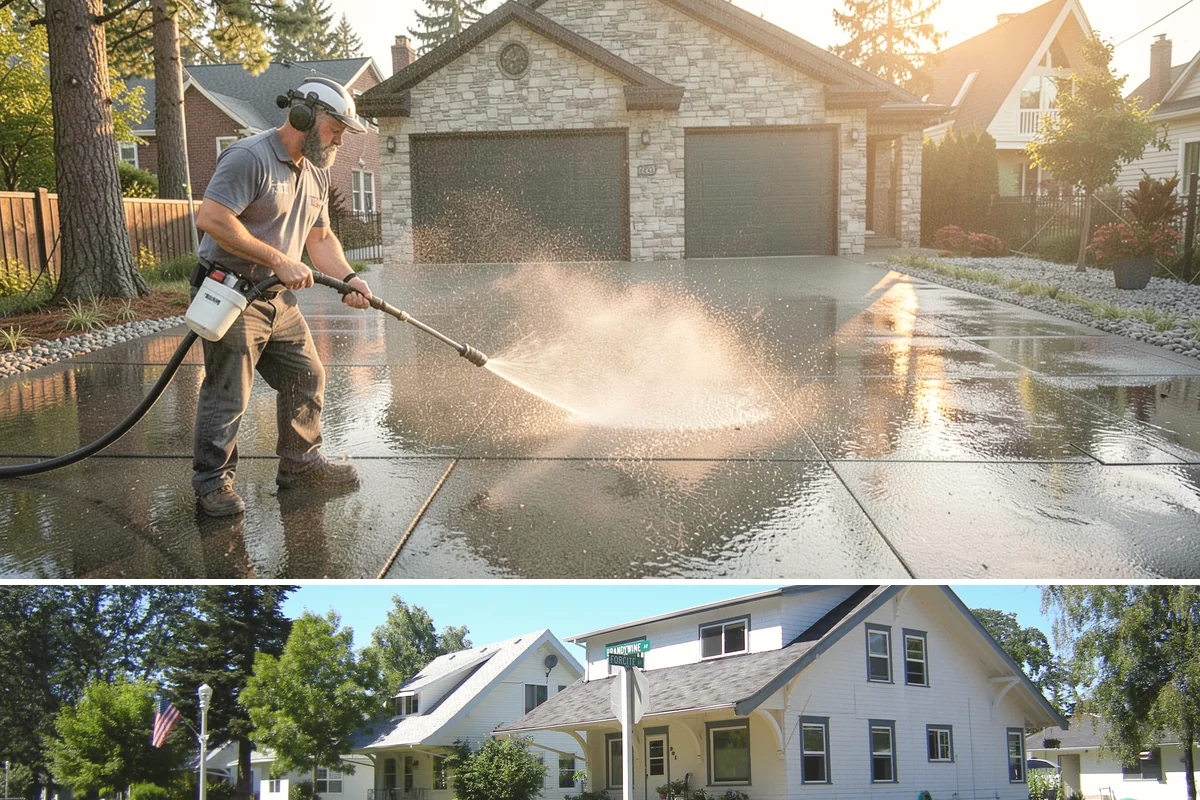 Biannual House Washing in DuPont, Pierce County, WA - Spring and fall pair naturally, catching the exterior after winter growth and again before the next rainy season.