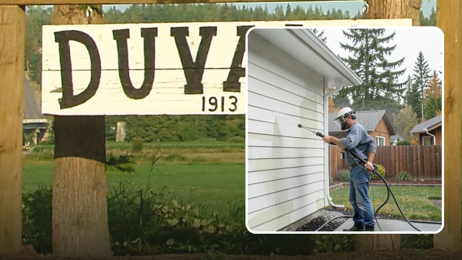 Biannual House Washing in Duvall, King County, WA - Biannual house washing cleans your home's exterior twice a year to stay ahead of the algae and film that build fast in a wet...