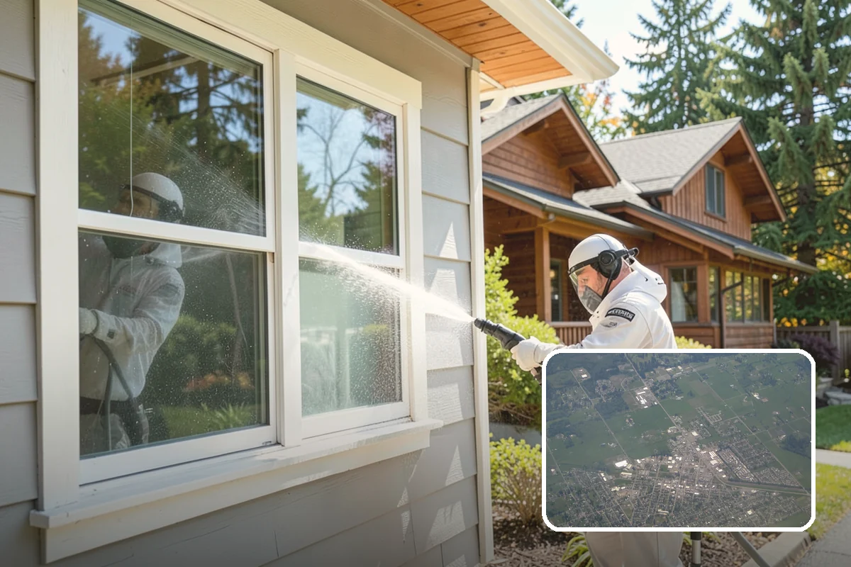 Biannual House Washing in Enumclaw, King County, WA - Keeps shaded and tree-covered homes free of visible algae