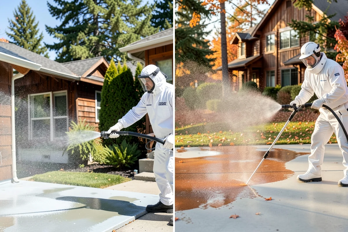 Biannual House Washing in Fircrest, Pierce County, WA - Establish the two-visit schedule around spring and fall