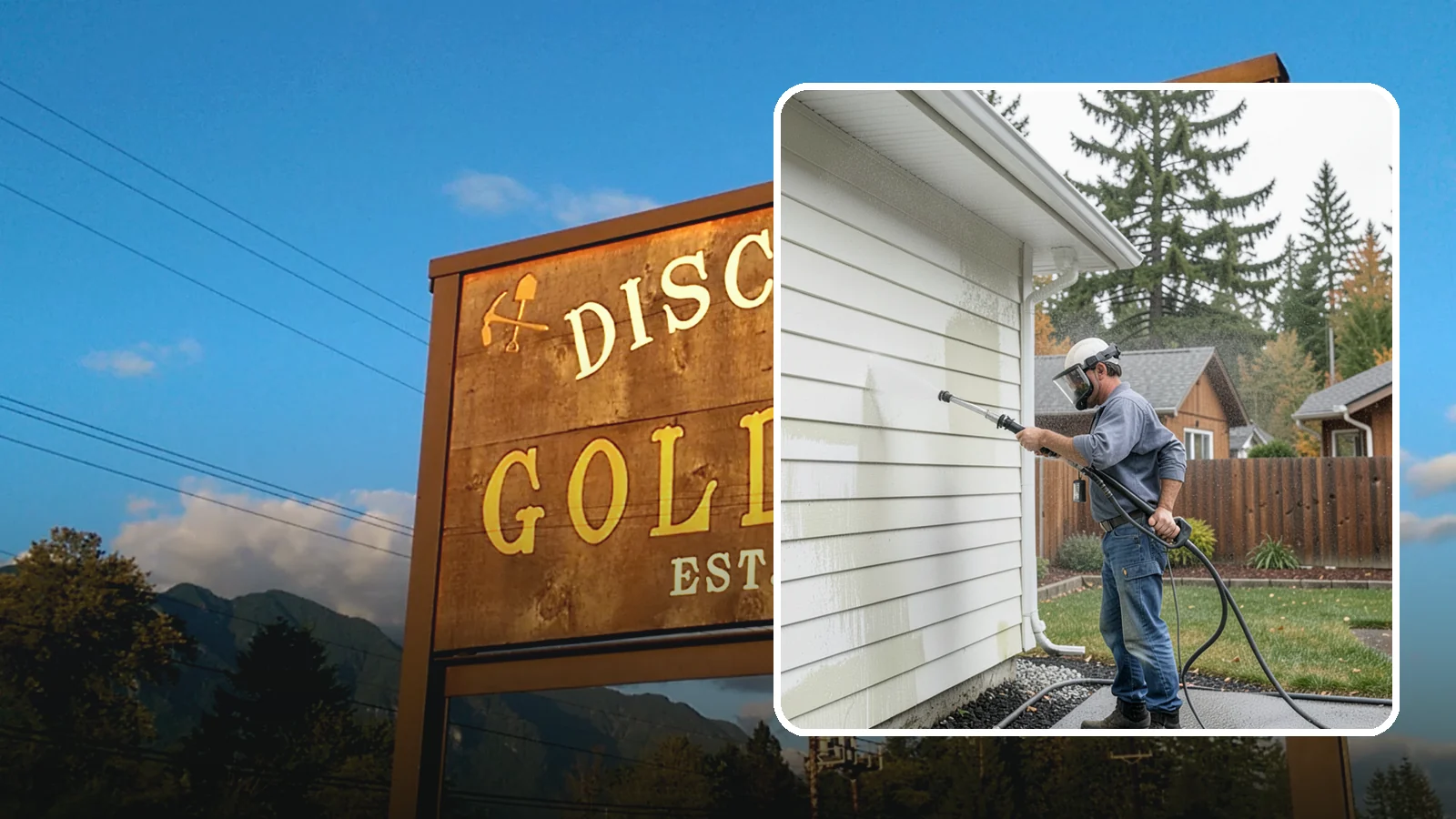 Biannual House Washing in Gold Bar, Snohomish County, WA - Biannual house washing cleans your home's exterior twice a year to stay ahead of the algae and film that build fast in a wet...