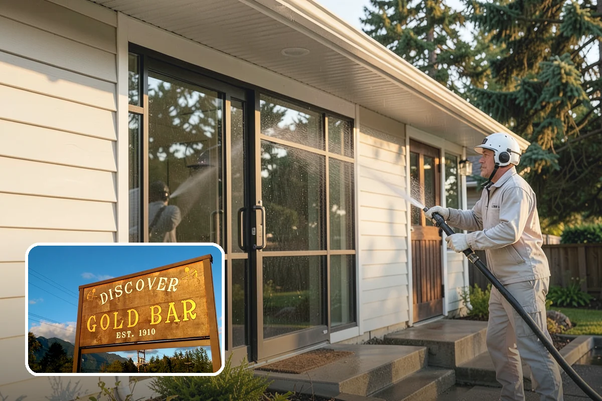 Biannual House Washing in Gold Bar, Snohomish County, WA - Keeps shaded and tree-covered homes free of visible algae