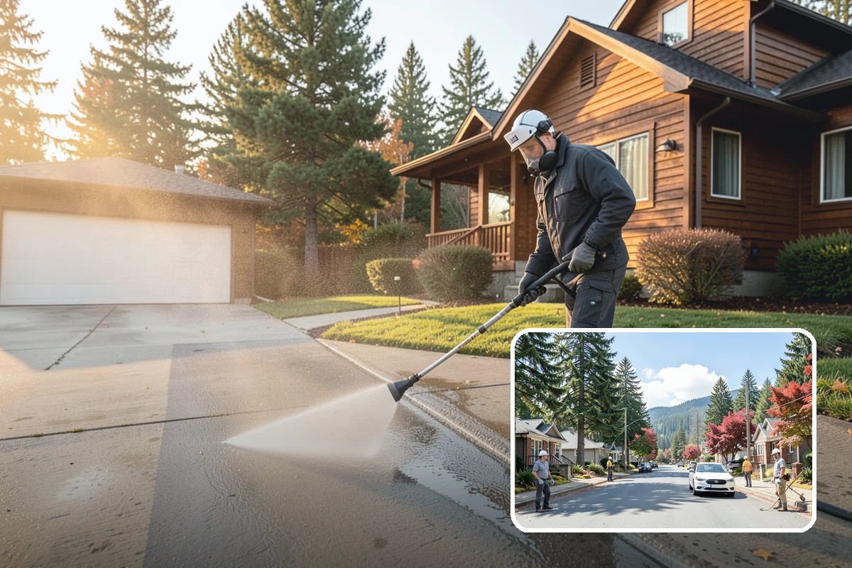 Biannual House Washing in Hunts Point, King County, WA - Keeps shaded and tree-covered homes free of visible algae