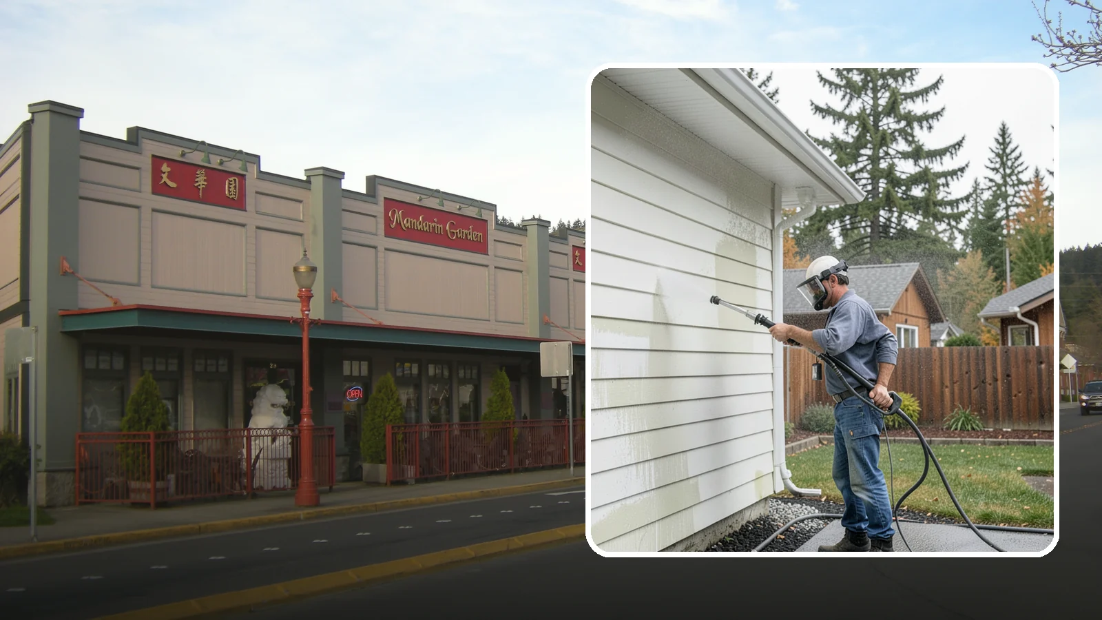 Biannual House Washing in Issaquah, King County, WA - Biannual house washing cleans your home's exterior twice a year to stay ahead of the algae and film that build fast in a wet...