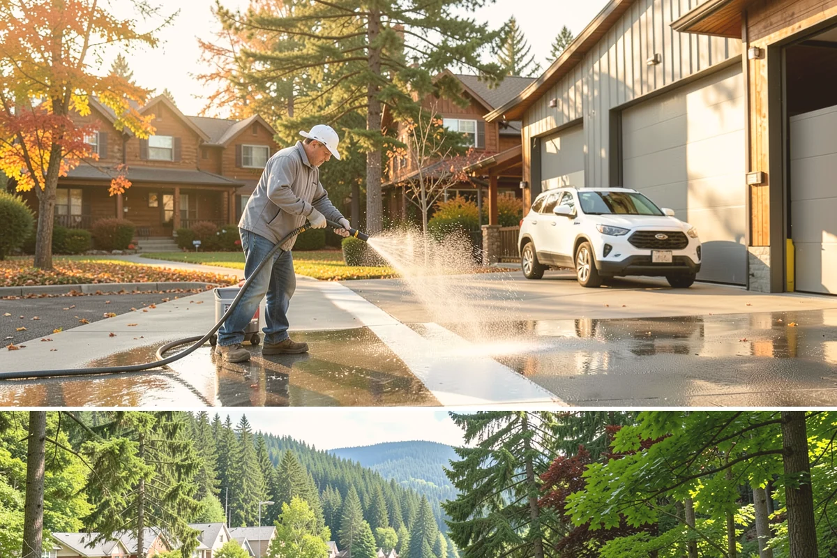 Biannual House Washing in Lake Forest Park, King County, WA - Spring and fall pair naturally, catching the exterior after winter growth and again before the next rainy season.