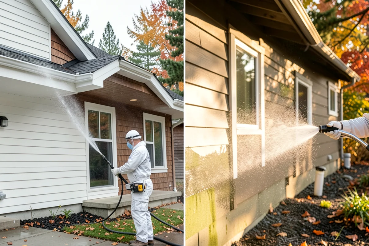 Biannual House Washing in Lakewood, Pierce County, WA - Establish the two-visit schedule around spring and fall