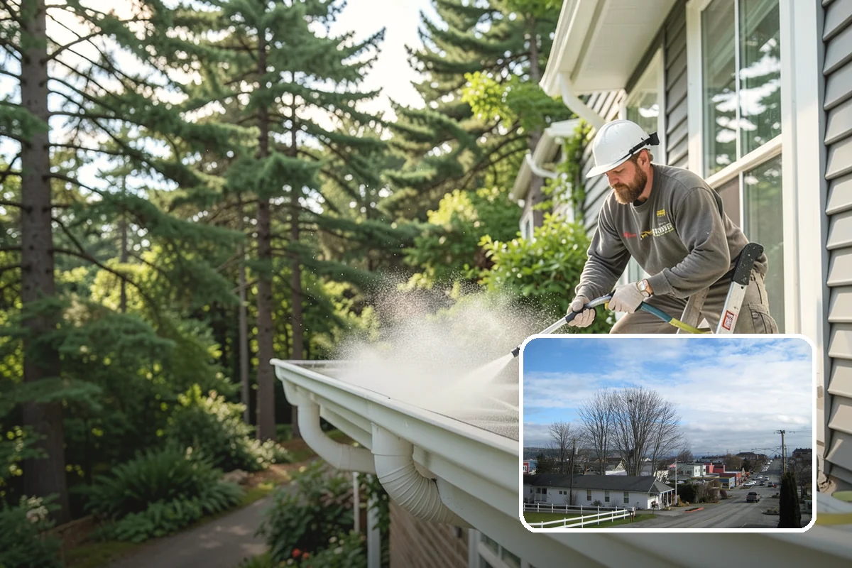 Biannual House Washing in Langley, Island County, WA - Keeps shaded and tree-covered homes free of visible algae