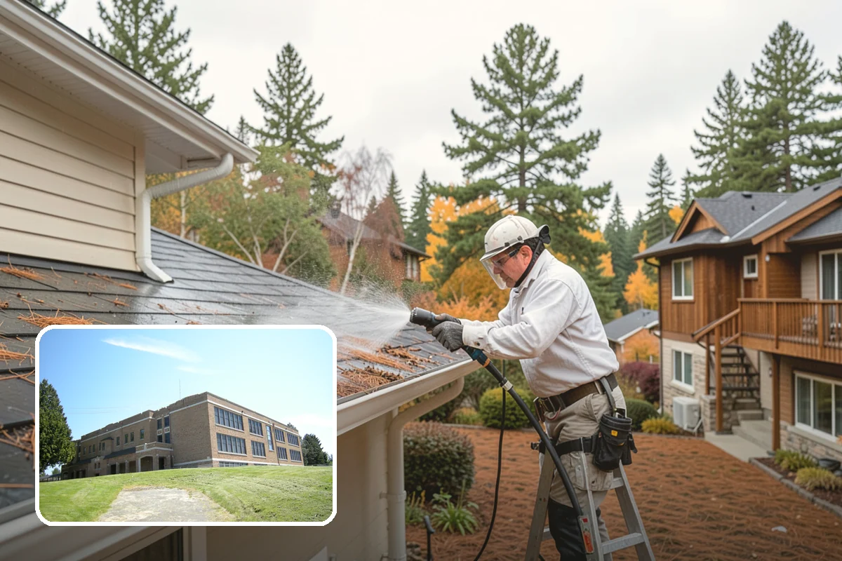 Biannual House Washing in Maple Valley, King County, WA - Keeps shaded and tree-covered homes free of visible algae