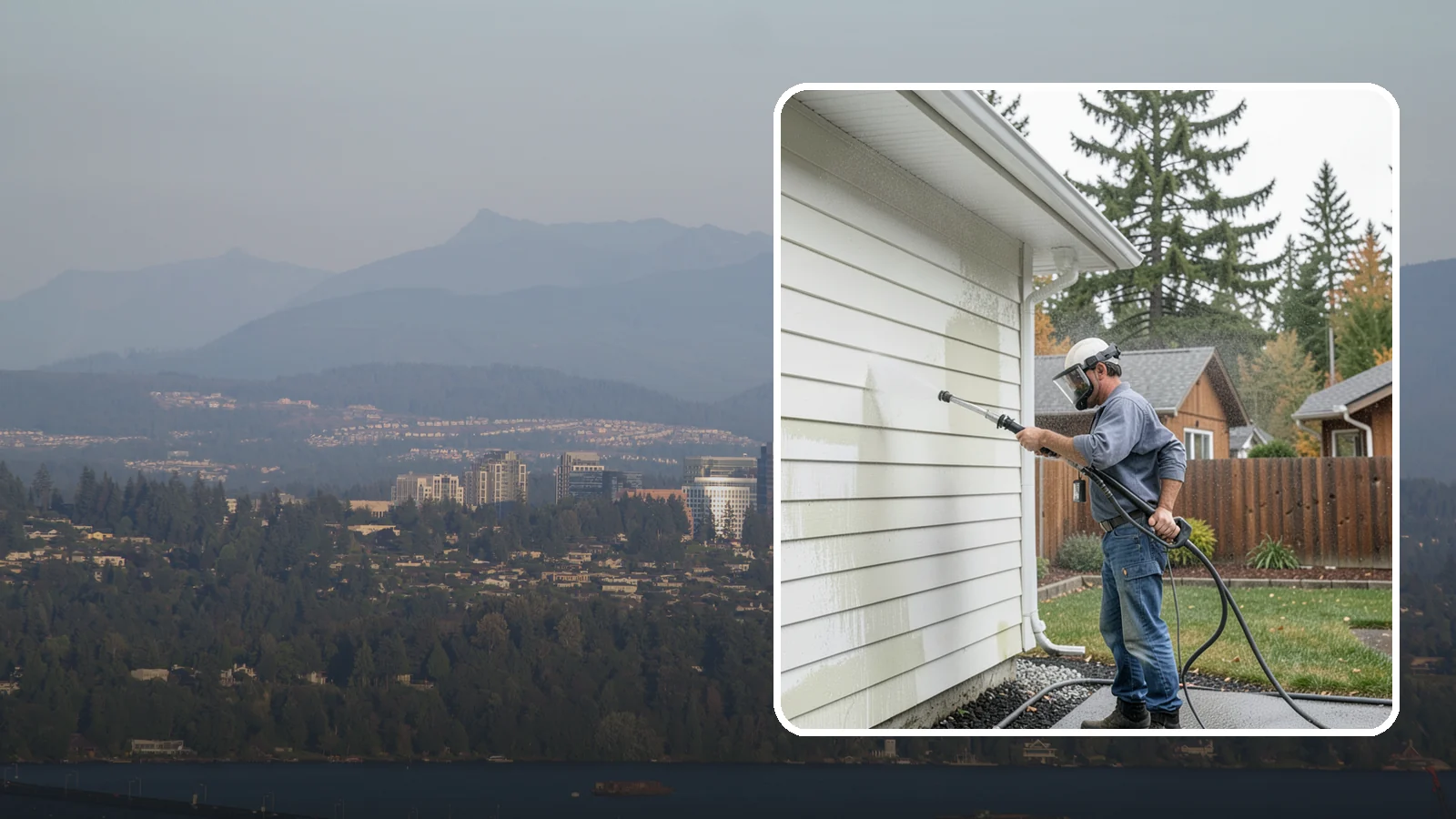 Biannual House Washing in Medina, King County, WA - Biannual house washing cleans your home's exterior twice a year to stay ahead of the algae and film that build fast in a wet...