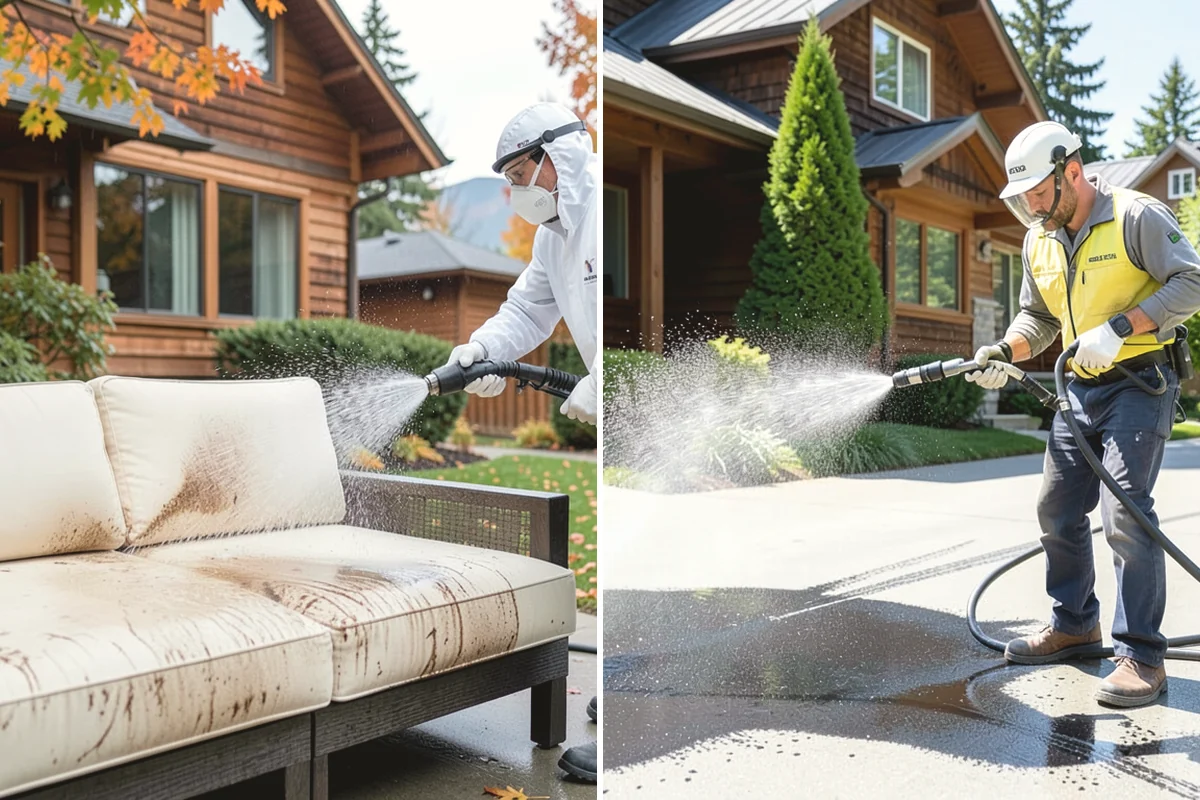 Biannual House Washing in Mercer Island, King County, WA - Establish the two-visit schedule around spring and fall