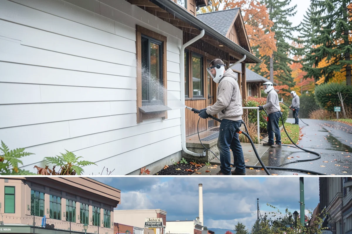 Biannual House Washing in Monroe, Snohomish County, WA - Spring and fall pair naturally, catching the exterior after winter growth and again before the next rainy season.