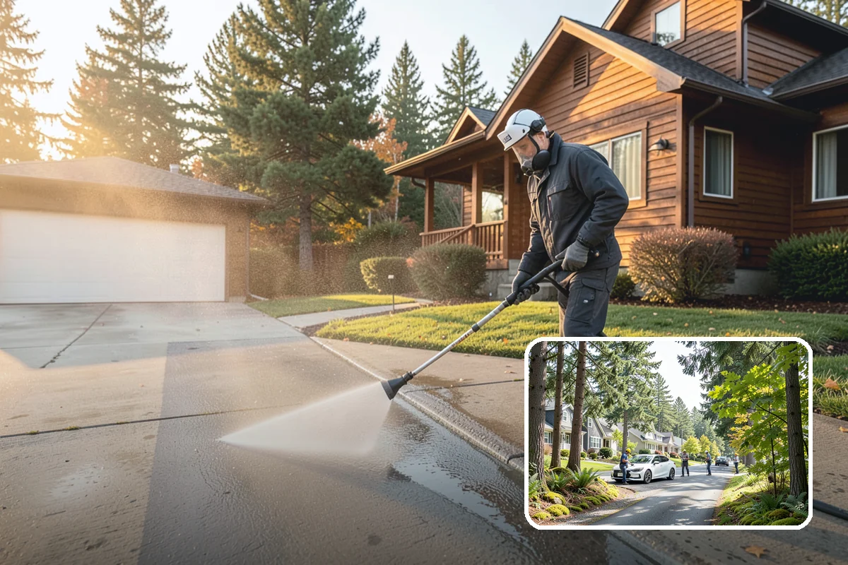 Biannual House Washing in Normandy Park, King County, WA - Keeps shaded and tree-covered homes free of visible algae