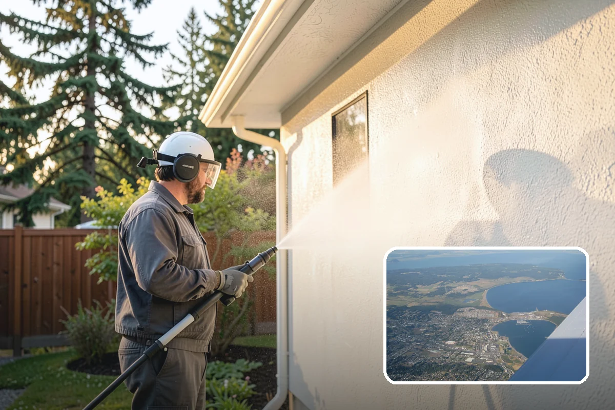 Biannual House Washing in Oak Harbor, Island County, WA - Keeps shaded and tree-covered homes free of visible algae