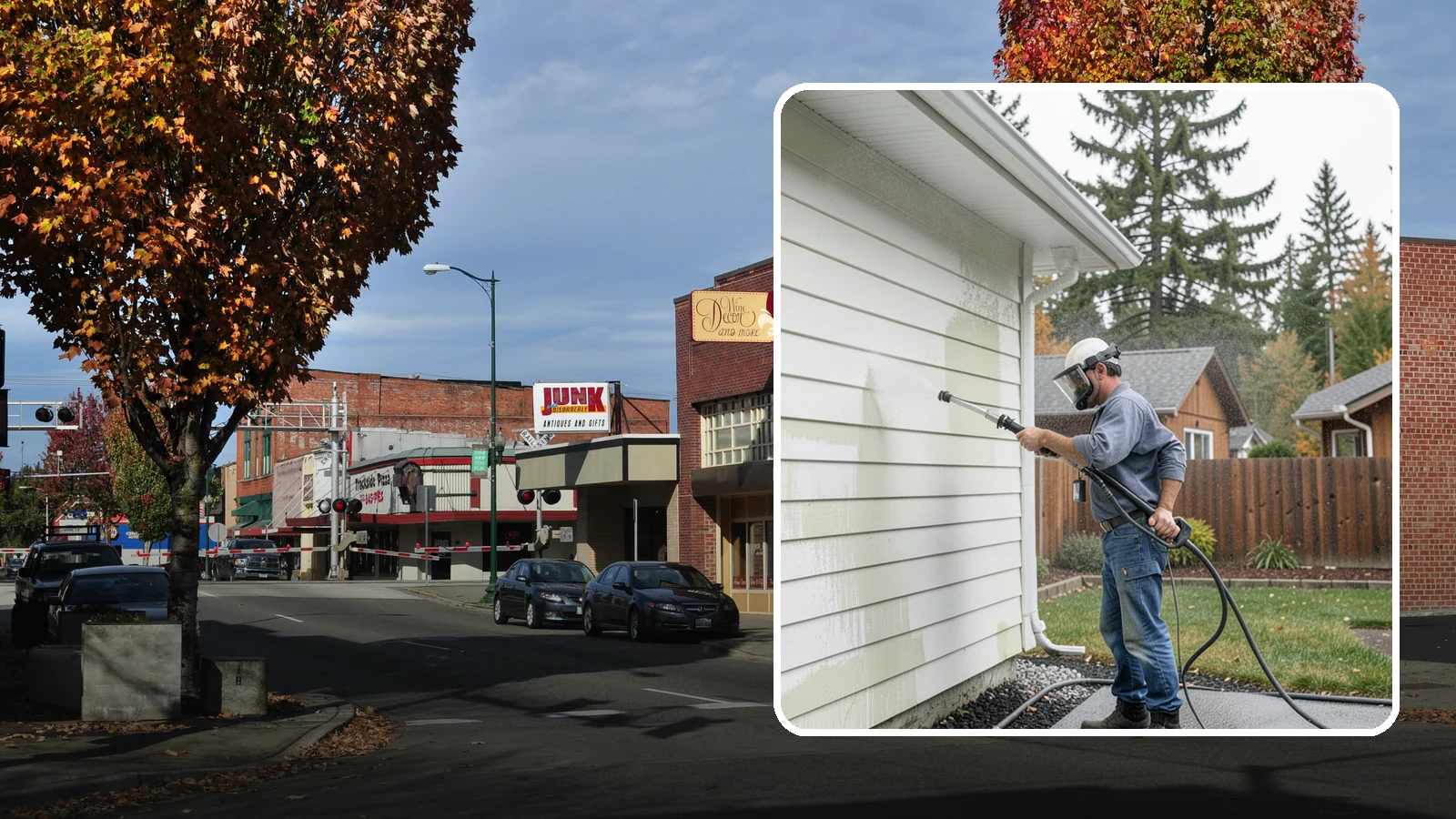 Biannual House Washing in Puyallup, Pierce County, WA - Biannual house washing cleans your home's exterior twice a year to stay ahead of the algae and film that build fast in a wet...