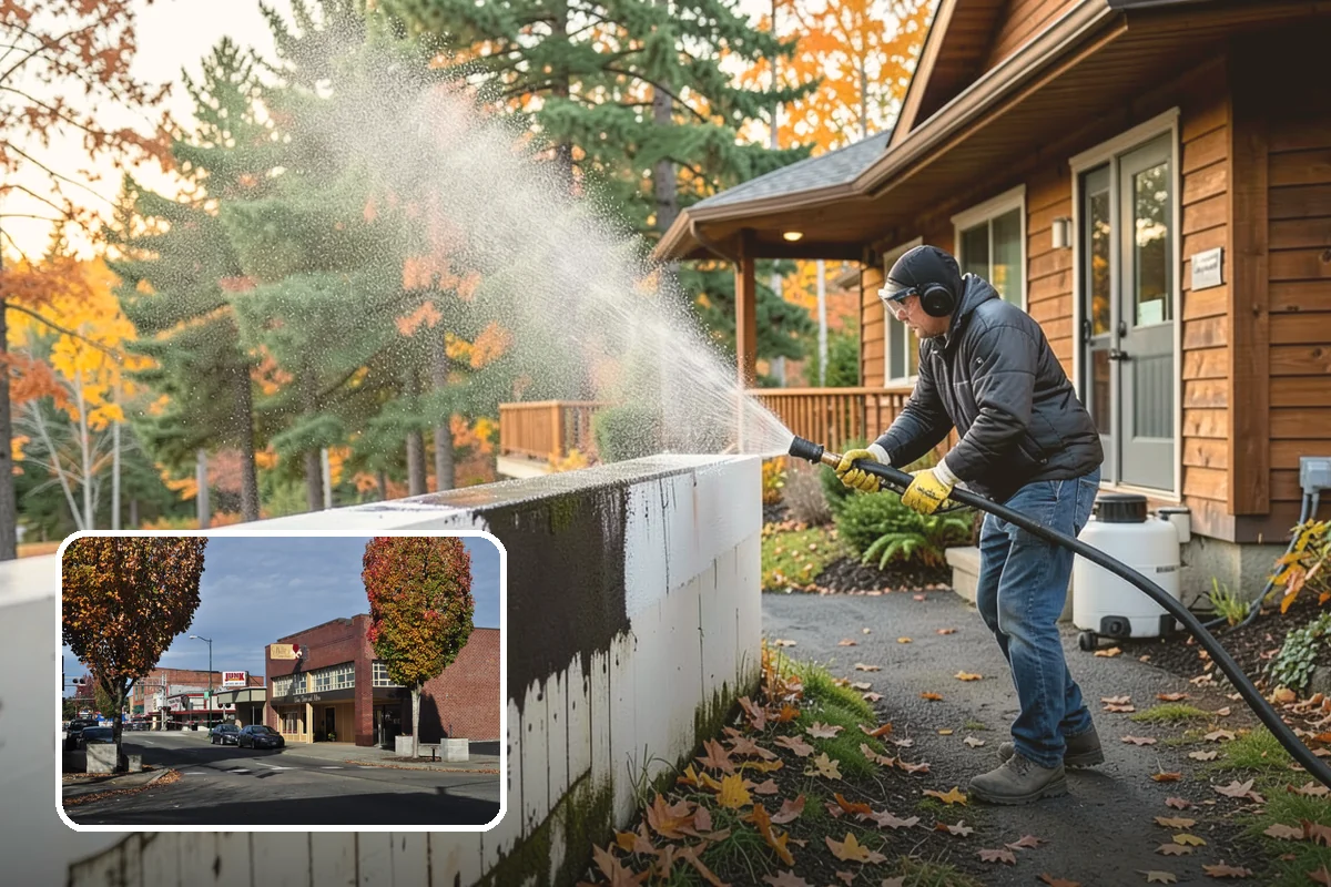 Biannual House Washing in Puyallup, Pierce County, WA - Keeps shaded and tree-covered homes free of visible algae