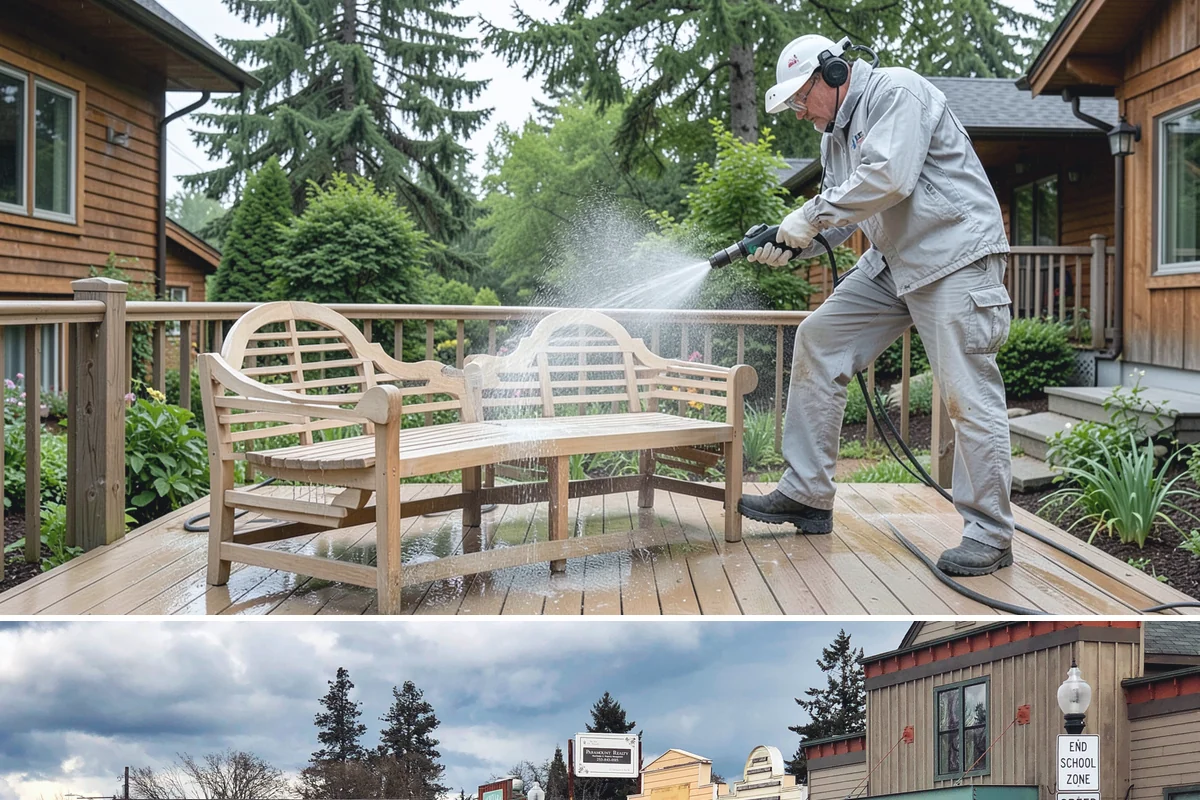 Biannual House Washing in Roy, Pierce County, WA - Spring and fall pair naturally, catching the exterior after winter growth and again before the next rainy season.
