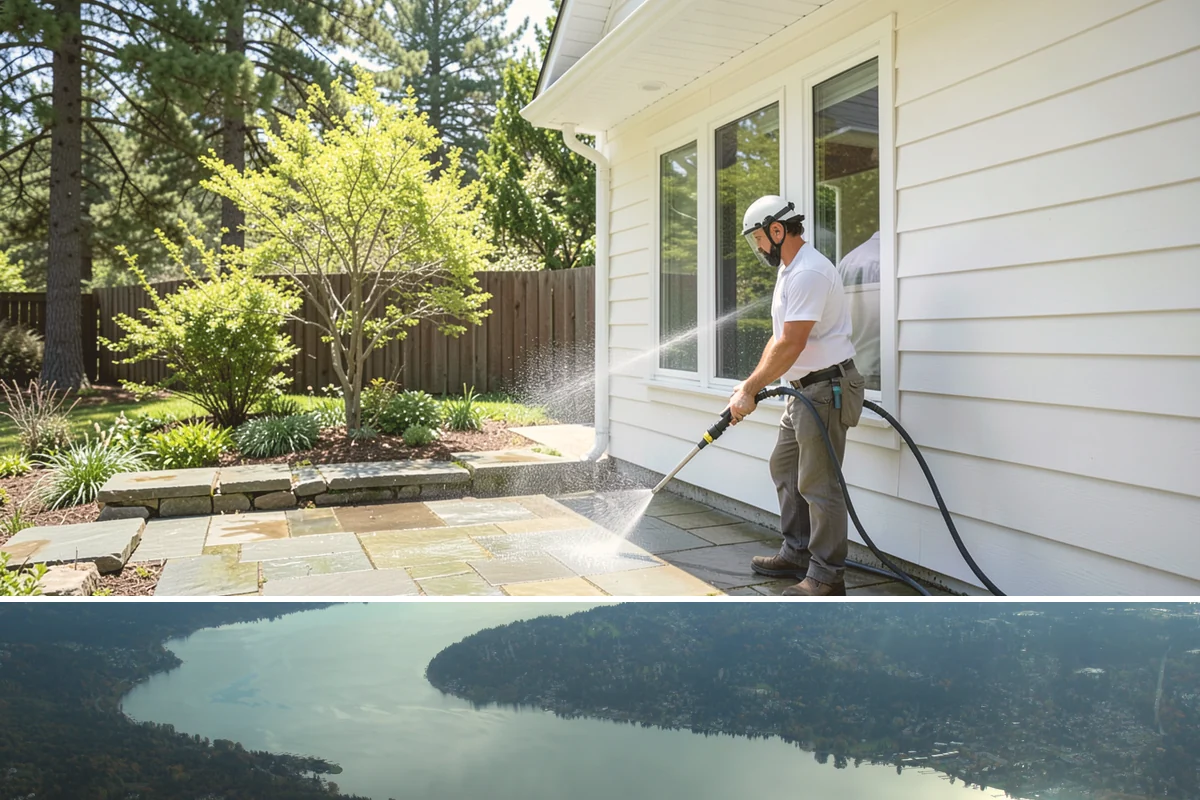 Biannual House Washing in Sammamish, King County, WA - Spring and fall pair naturally, catching the exterior after winter growth and again before the next rainy season.