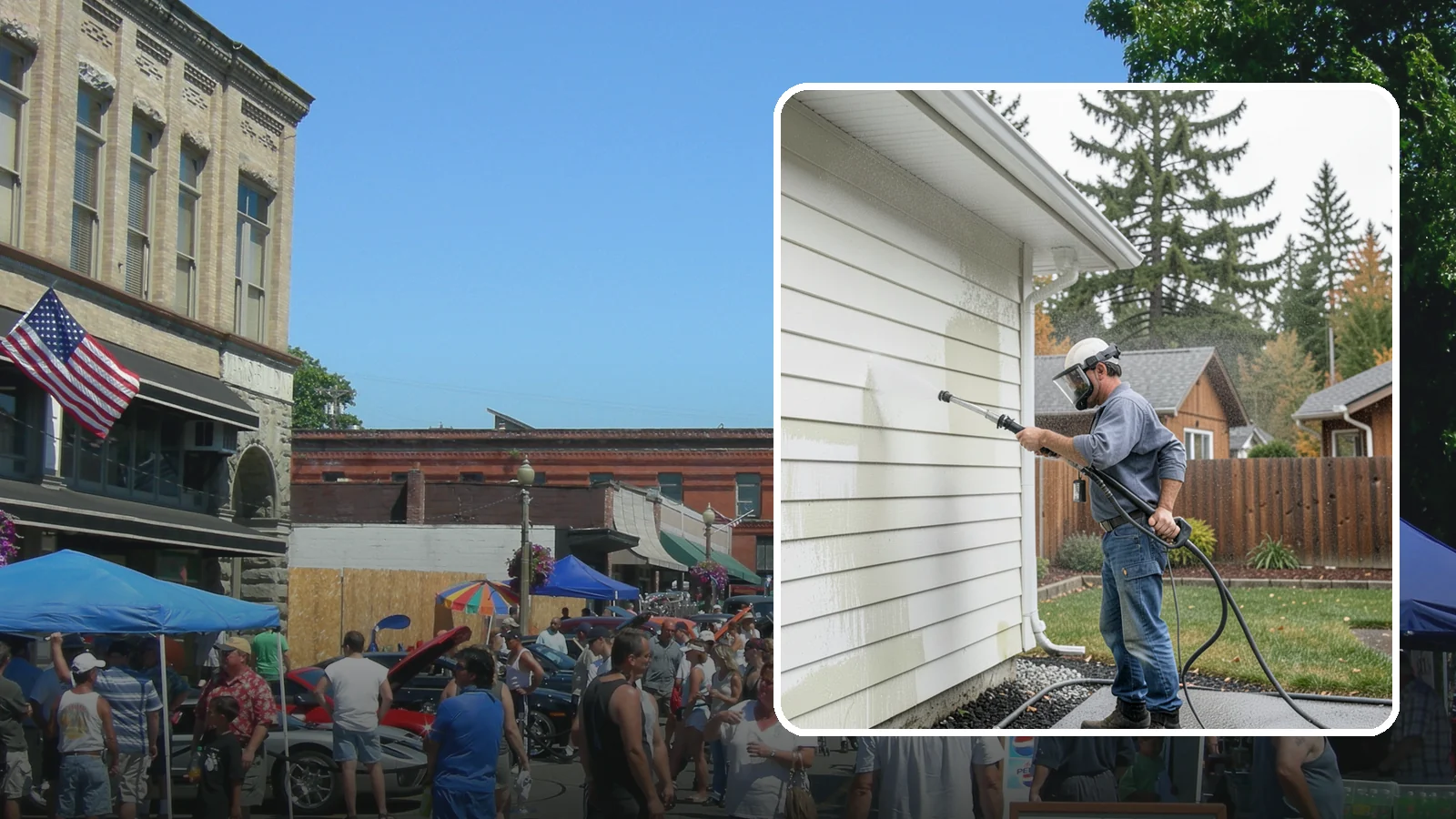 Biannual House Washing in Snohomish, Snohomish County, WA - Biannual house washing cleans your home's exterior twice a year to stay ahead of the algae and film that build fast in a wet...