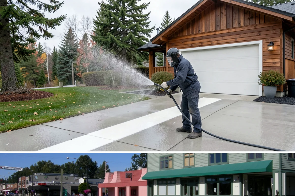 Biannual House Washing in Snoqualmie, King County, WA - Spring and fall pair naturally, catching the exterior after winter growth and again before the next rainy season.