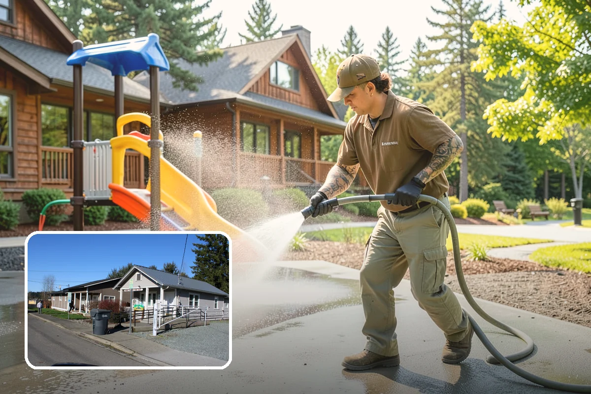Biannual House Washing in South Prairie, Pierce County, WA - Keeps shaded and tree-covered homes free of visible algae