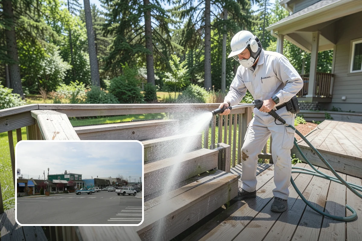 Biannual House Washing in Stanwood, Snohomish County, WA - Keeps shaded and tree-covered homes free of visible algae