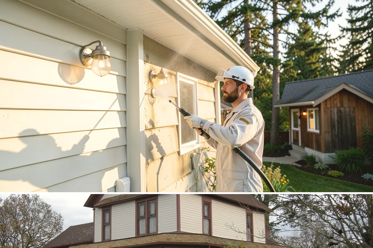 Biannual House Washing in Sumner, Pierce County, WA - Spring and fall pair naturally, catching the exterior after winter growth and again before the next rainy season.