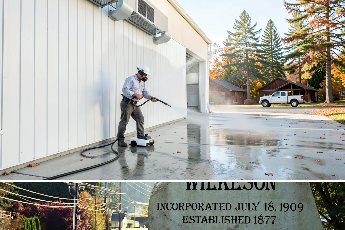 Biannual House Washing in Wilkeson, Pierce County, WA - Spring and fall pair naturally, catching the exterior after winter growth and again before the next rainy season.