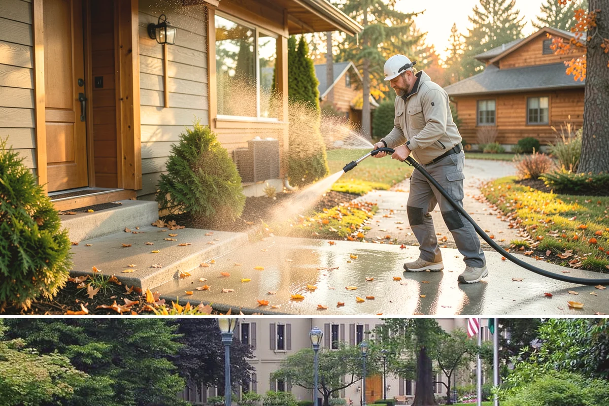 Biannual House Washing in Woodinville, King County, WA - Spring and fall pair naturally, catching the exterior after winter growth and again before the next rainy season.