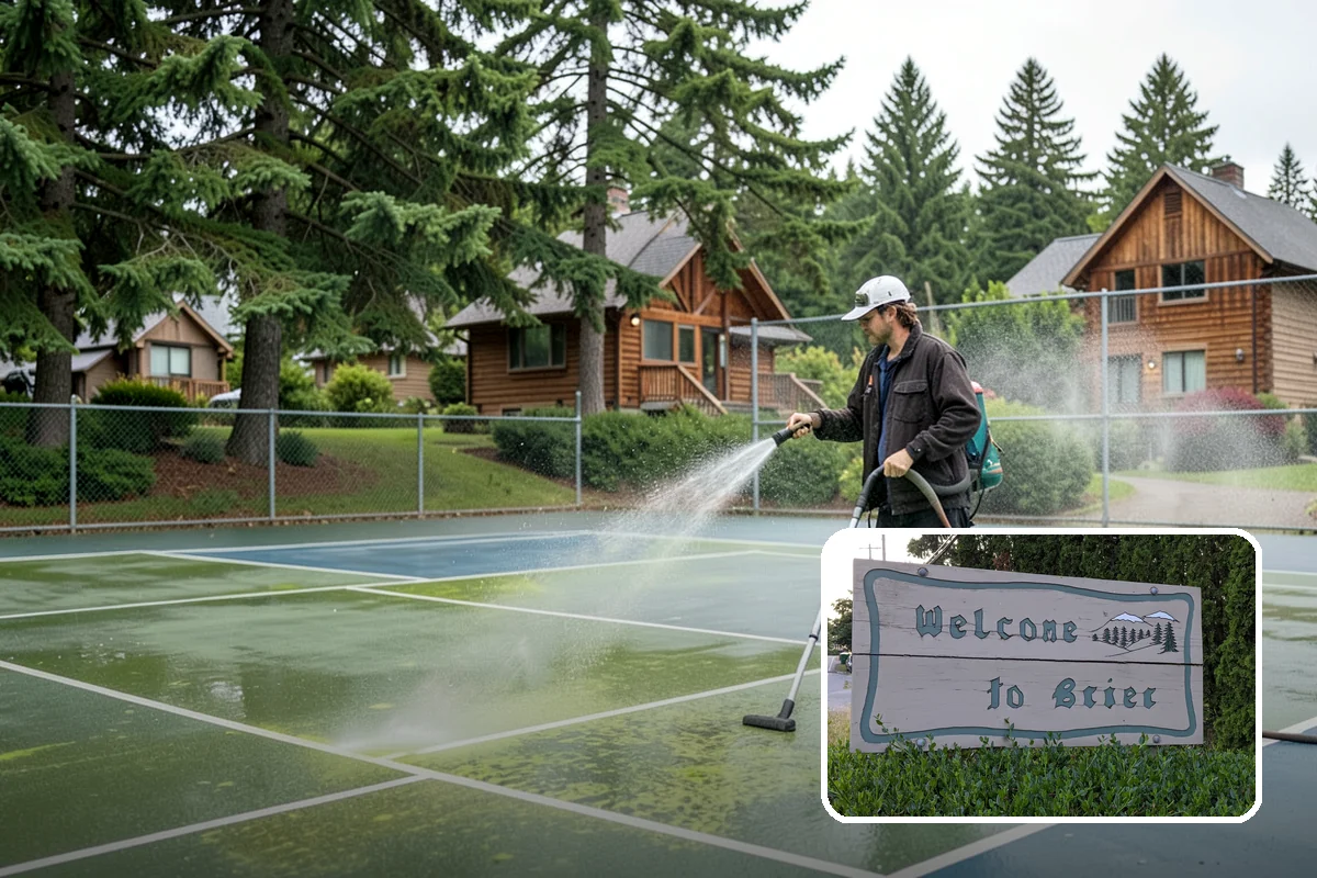 Biocide Application in Brier, Snohomish County, WA - Kills algae, mold, and moss spores rather than just rinsing them