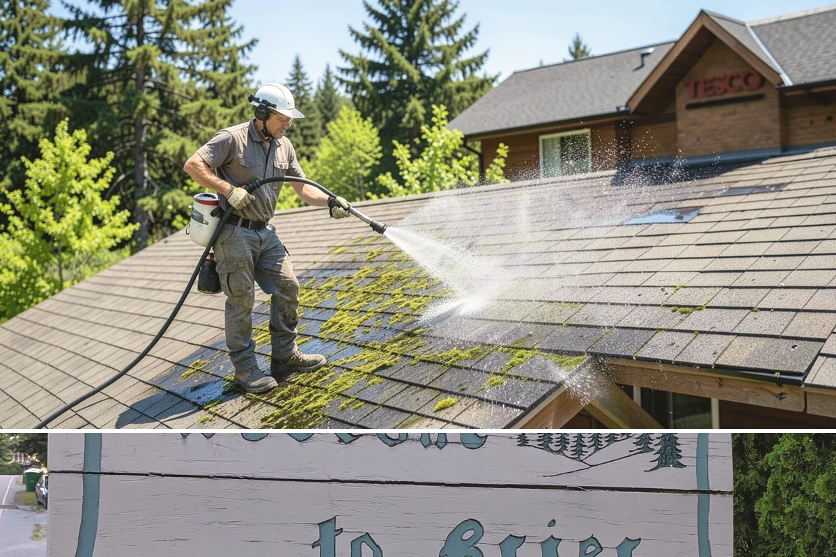 Biocide Application in Brier, Snohomish County, WA - Most effective applied during the cool, wet seasons when algae and moss are actively growing across Northwest surfaces.