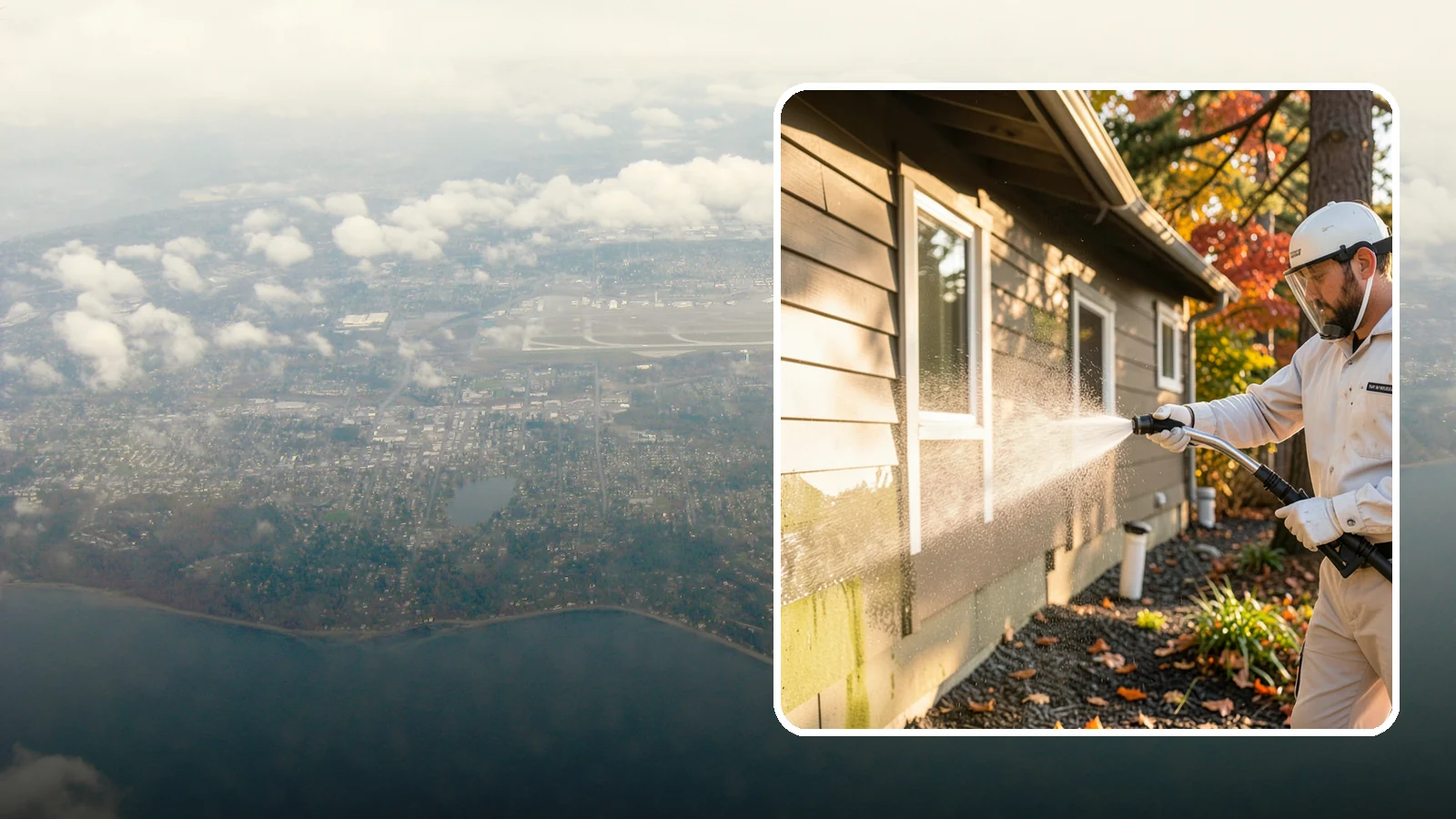 Biocide Application in Burien, King County, WA - Biocide application treats surfaces with a solution that kills the algae, mold, and moss spores driving recurring exterior growth.