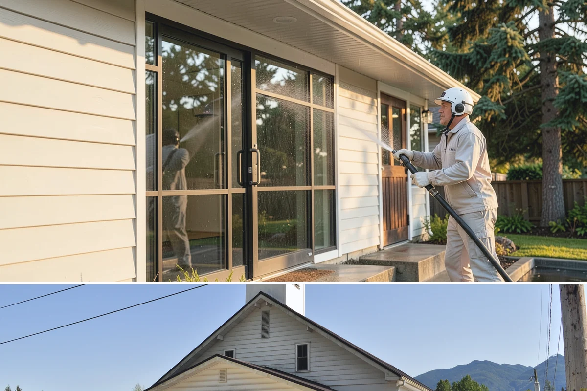Biocide Application in Concrete, Skagit County, WA - Most effective applied during the cool, wet seasons when algae and moss are actively growing across Northwest surfaces.