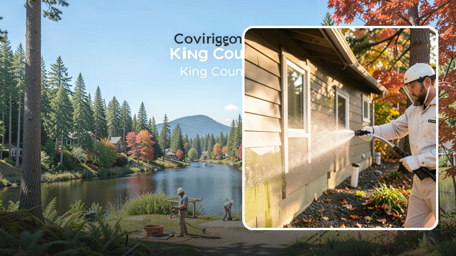 Biocide Application in Covington, King County, WA - Biocide application treats surfaces with a solution that kills the algae, mold, and moss spores driving recurring exterior growth.