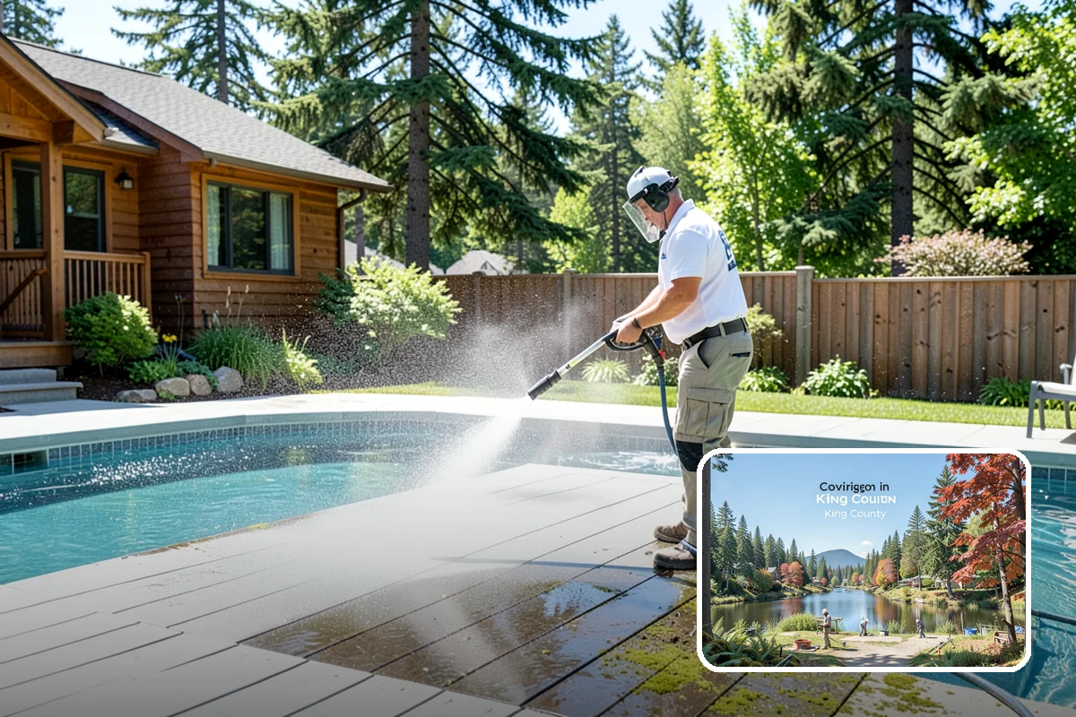 Biocide Application in Covington, King County, WA - Kills algae, mold, and moss spores rather than just rinsing them