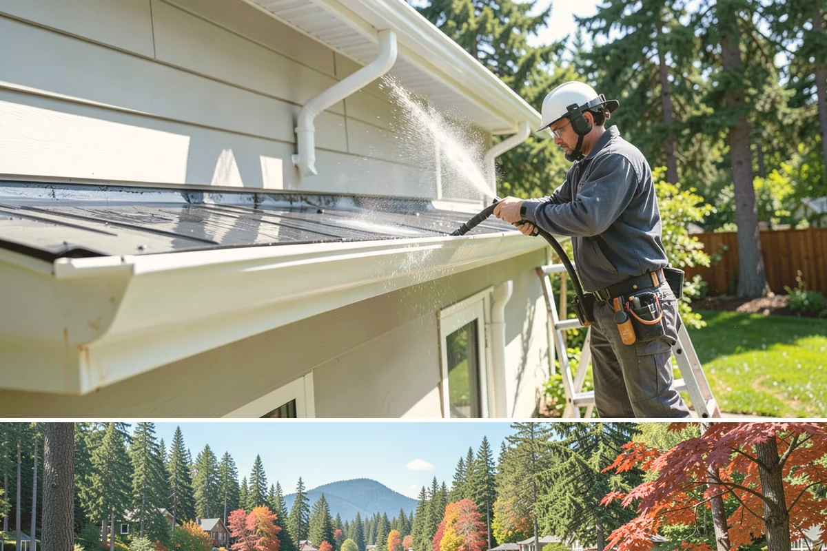 Biocide Application in Covington, King County, WA - Most effective applied during the cool, wet seasons when algae and moss are actively growing across Northwest surfaces.