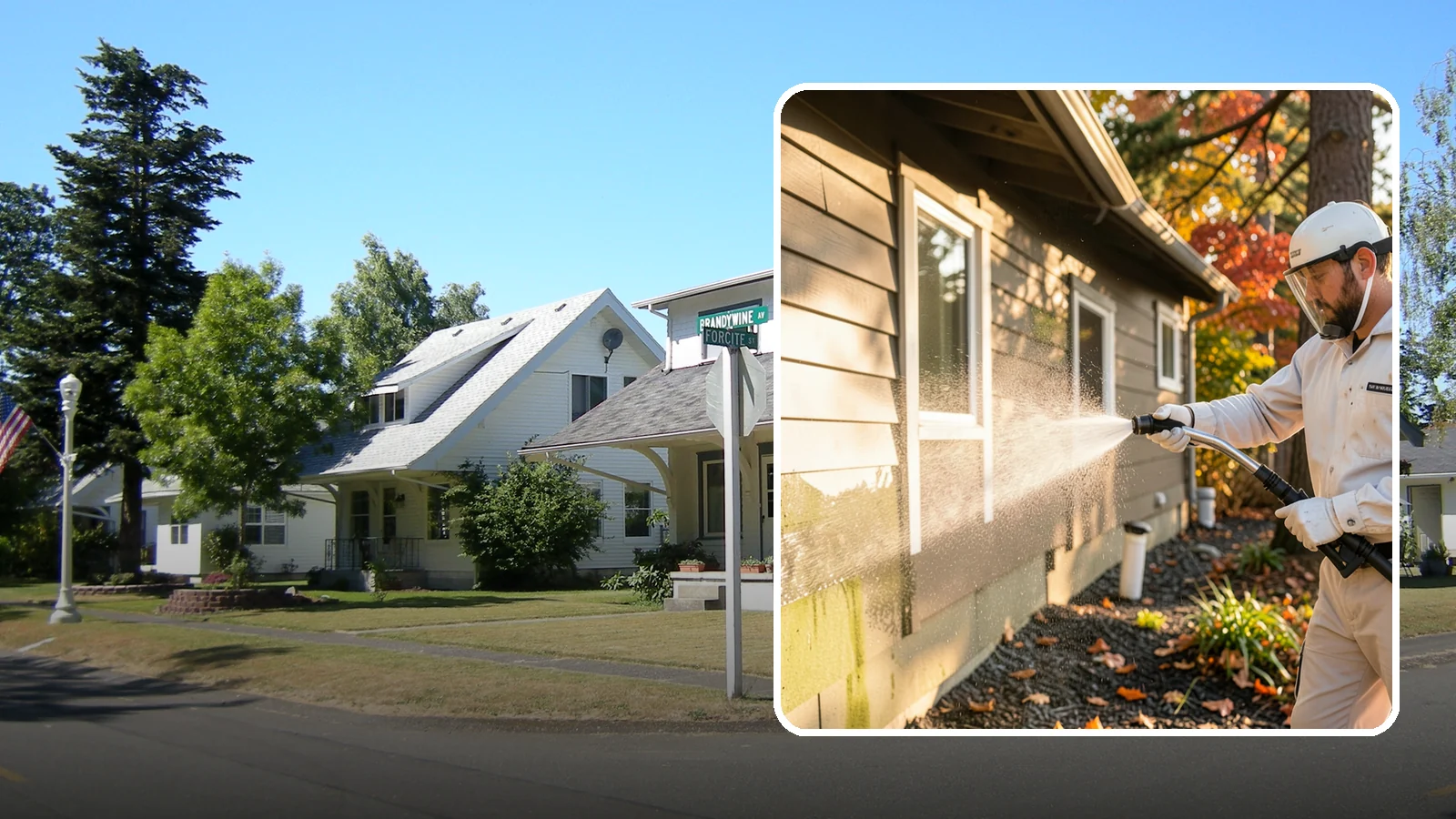 Biocide Application in DuPont, Pierce County, WA - Biocide application treats surfaces with a solution that kills the algae, mold, and moss spores driving recurring exterior growth.