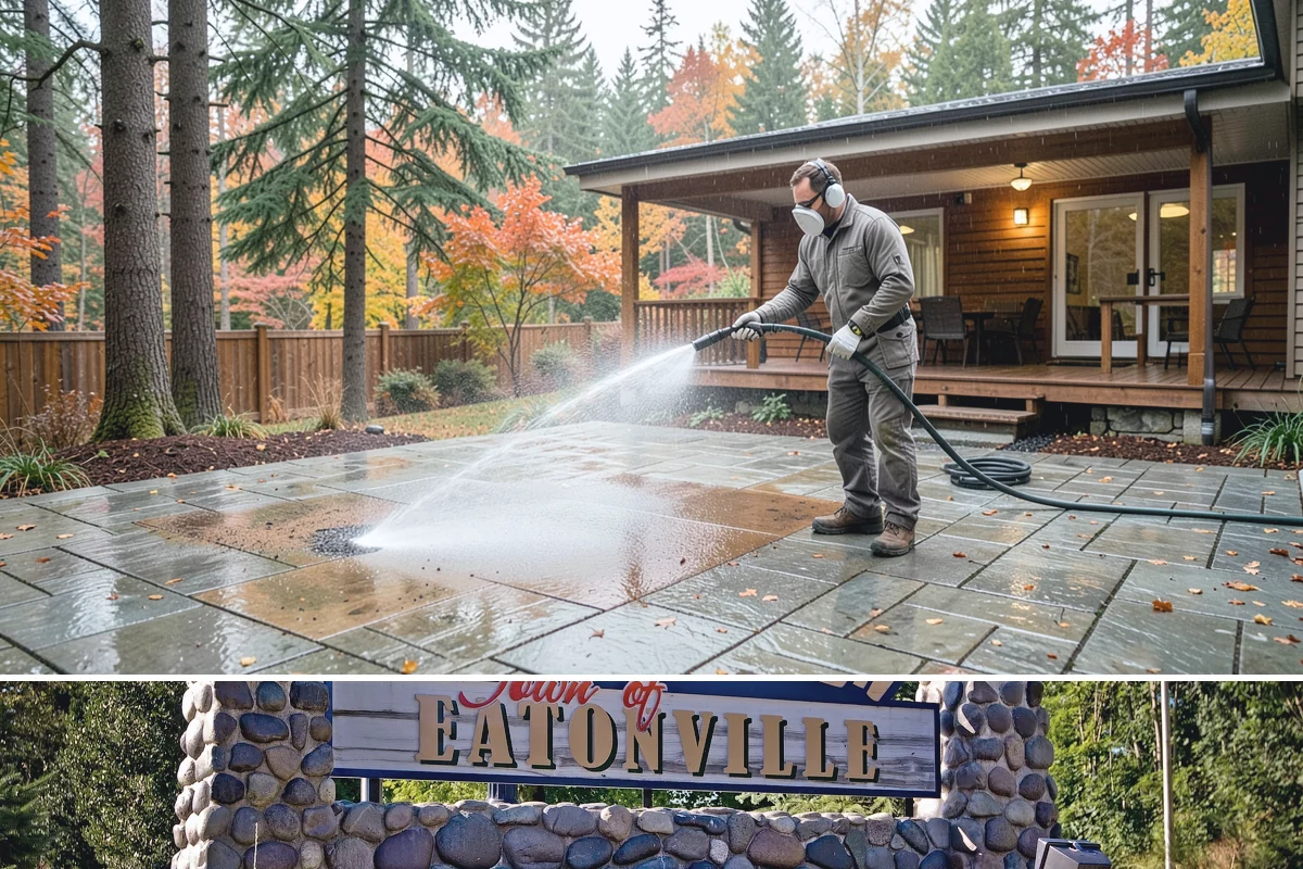 Biocide Application in Eatonville, Pierce County, WA - Most effective applied during the cool, wet seasons when algae and moss are actively growing across Northwest surfaces.