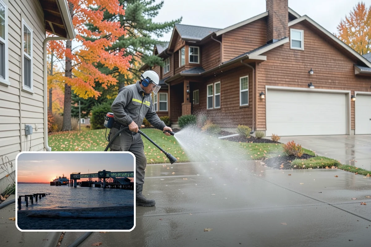 Biocide Application in Edmonds, Snohomish County, WA - Kills algae, mold, and moss spores rather than just rinsing them
