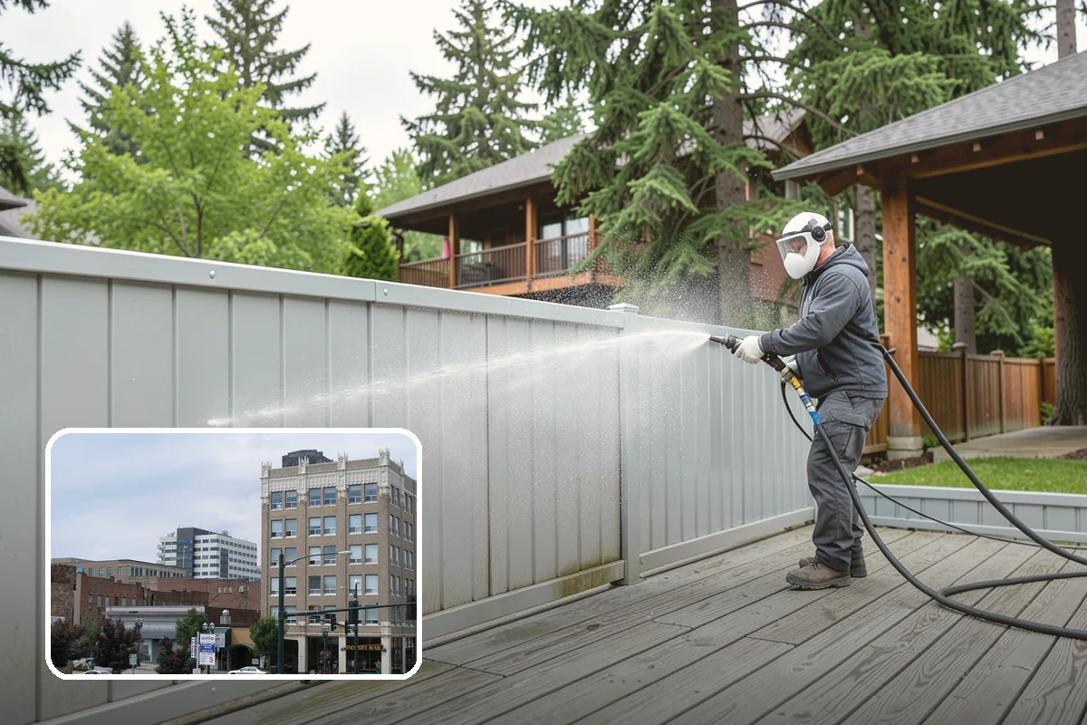 Biocide Application in Everett, Snohomish County, WA - Kills algae, mold, and moss spores rather than just rinsing them