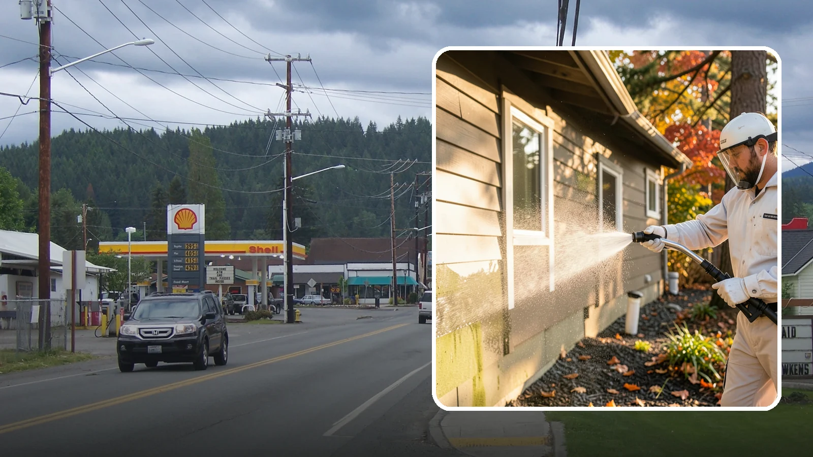Biocide Application in Granite Falls, Snohomish County, WA - Biocide application treats surfaces with a solution that kills the algae, mold, and moss spores driving recurring exterior growth.