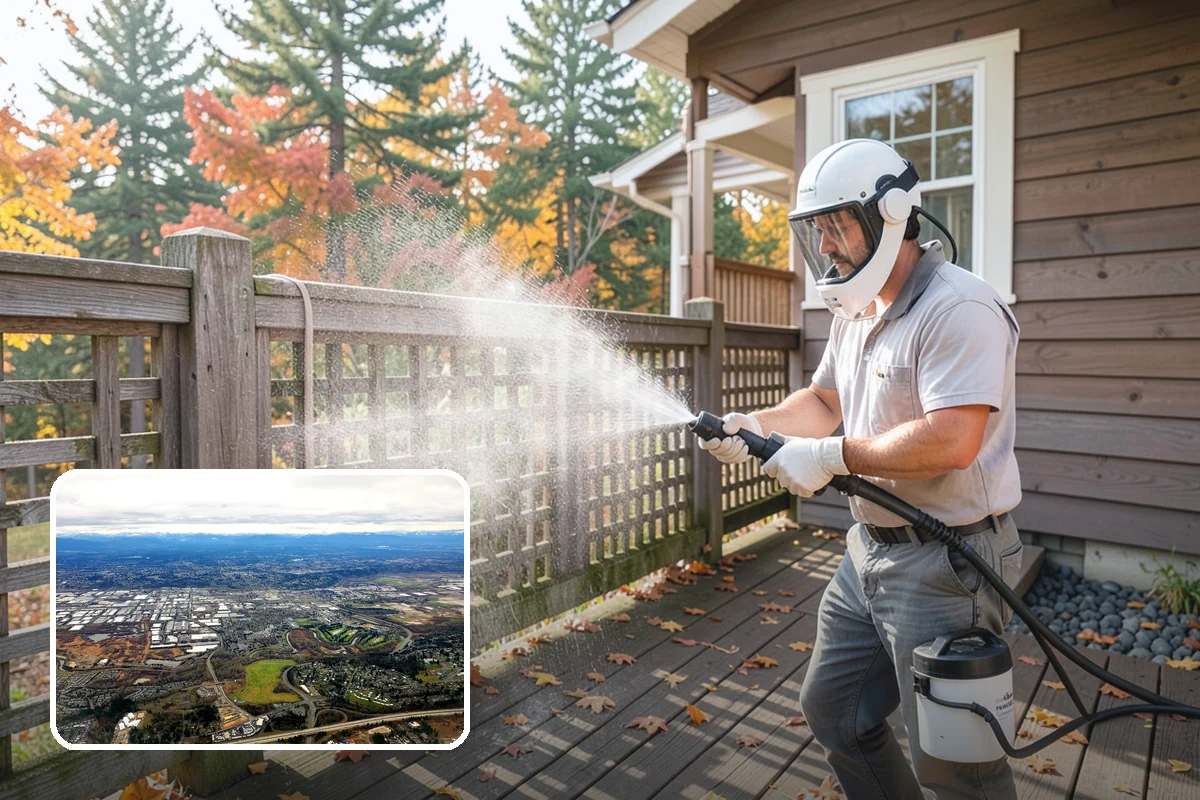 Biocide Application in Kent, King County, WA - Kills algae, mold, and moss spores rather than just rinsing them
