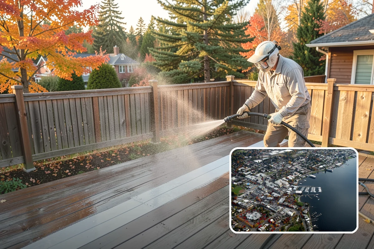 Biocide Application in Kirkland, King County, WA - Kills algae, mold, and moss spores rather than just rinsing them