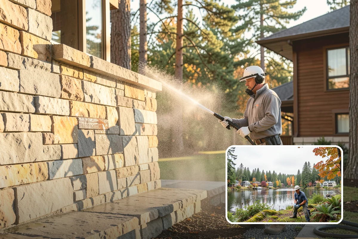 Biocide Application in La Conner, Skagit County, WA - Kills algae, mold, and moss spores rather than just rinsing them