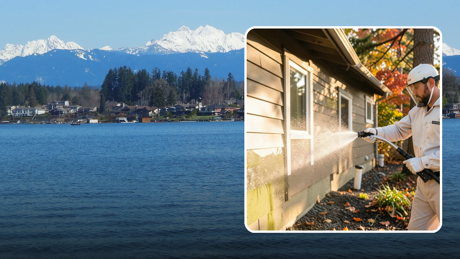 Biocide Application in Lake Stevens, Snohomish County, WA - Biocide application treats surfaces with a solution that kills the algae, mold, and moss spores driving recurring exterior growth.