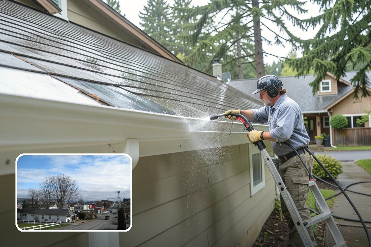 Biocide Application in Langley, Island County, WA - Kills algae, mold, and moss spores rather than just rinsing them