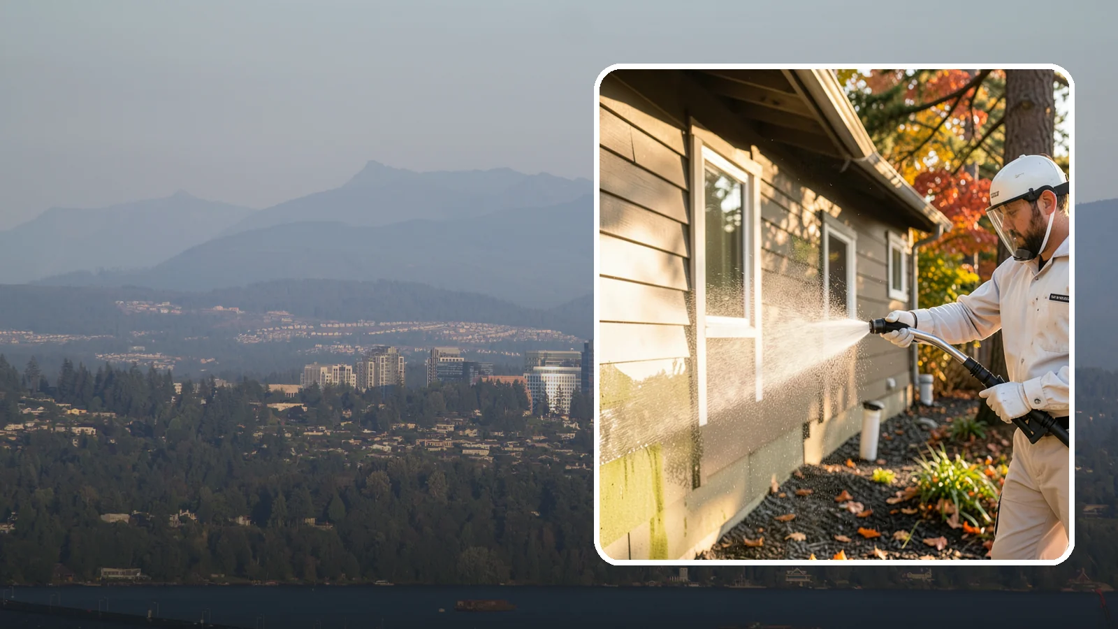 Biocide Application in Medina, King County, WA - Biocide application treats surfaces with a solution that kills the algae, mold, and moss spores driving recurring exterior growth.